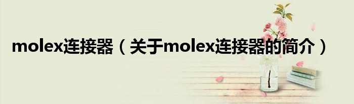 molex連接器（關(guān)于molex連接器的簡(jiǎn)介）