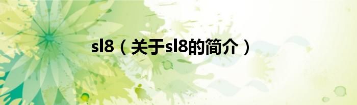 sl8（關(guān)于sl8的簡介）