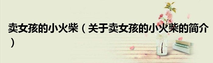 賣女孩的小火柴（關(guān)于賣女孩的小火柴的簡(jiǎn)介）