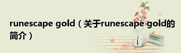 runescape gold（關(guān)于runescape gold的簡介）