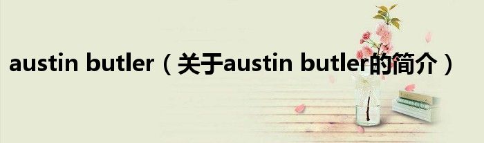 austin butler（關(guān)于austin butler的簡(jiǎn)介）