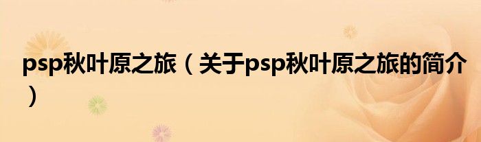 psp秋葉原之旅（關(guān)于psp秋葉原之旅的簡(jiǎn)介）