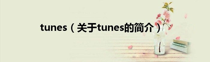 tunes（關(guān)于tunes的簡(jiǎn)介）