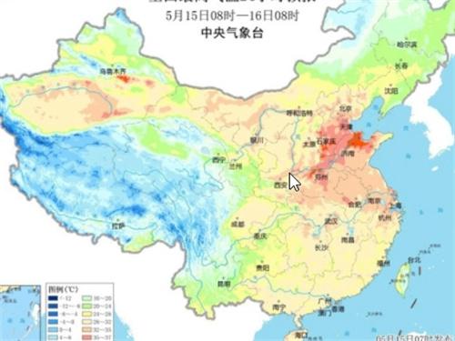 我國(guó)迎來(lái)首輪高溫天氣，北方超過(guò)35℃，江南等地降雨再度加強(qiáng)