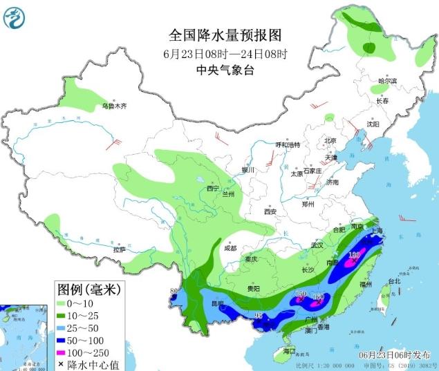 江南華南迎來大范圍持續(xù)性強降水，華北黃淮高溫持續(xù)