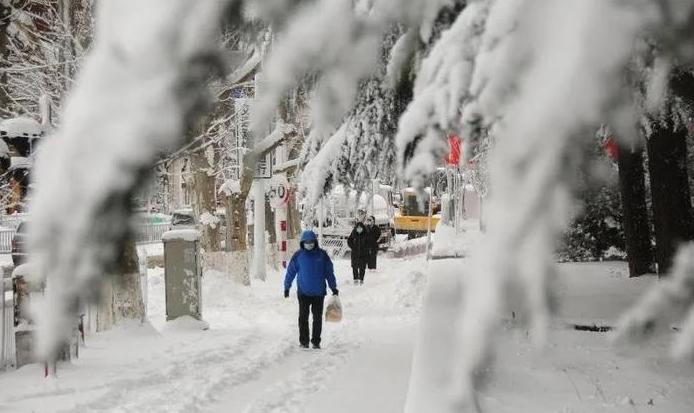 寒潮來襲，冷流雪肆虐煙臺(tái)威海，如北極科考一般的冰雪景觀！